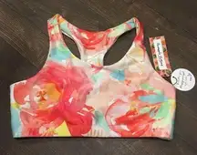 Pineapple clothing colorful racer back sports bra