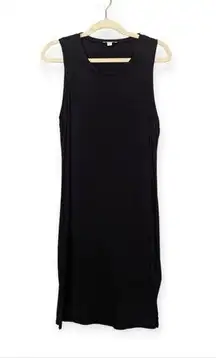 Standard James Perse Black Stretch Cotton Tank Classic LBD Dress