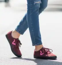 NEW Vans Off The Wall Sport Low Top Sneaker Pop Brown Pink Suede M 7 W 8.5