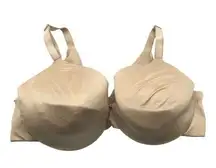 Casique Lightly Lined Full Coverage Bra Beige Nylon Spandex Beige 40C