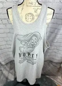 Disney Vintage "Dopey" Tank Top - Gray - XXL