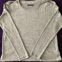 Abercrombie & Fitch Heather Gray Crew Neck Sweater