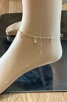 Gold Star Charm Anklet