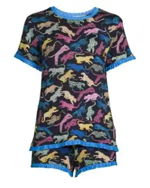NWT Secret Treasures Women’s Large 2-Piece Knit Shorty Pajama Set Cozy Sleepwear