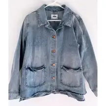 Old Navy Jean Jacket Womens Size XL Boho Western Festival Chore Ranch Equestrian