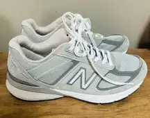 New Balance Womens 990 V5 W990GL5 Gray Running Shoes Sneakers Size 9 Wide (D)