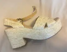 Soda Platform Sandals Tan