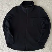 LL Bean Women’s Trail Fleece Full Zip Jacket Black Size Large 510678