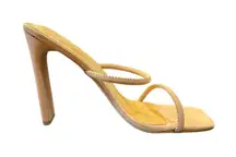 Tony Bianco Florence Skin‎ Phoenix Leather Square Toe Sandal Heel Size 6