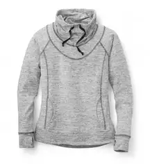 Kuhl Women’s Lea Pullover Funnel Neck Hoodie in Grey Women’s Sz Medium Outerwear