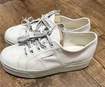 Superga  platform canvas sneakers white