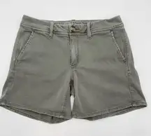 American Eagle Shorts Women Size 6 Military Green‎ Super Stretch X Summer Casual