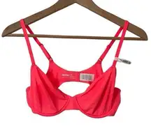 Aerie Smoothez Neon Coral Pink Full Coverage Bra Size‎ 36B New