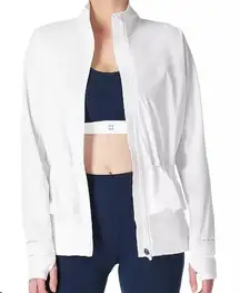Sweaty Betty Fast Lane white peplum jacket