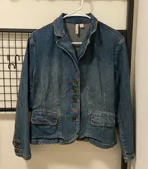 NWOT | St. John’s‎ Bay women’s denim jacket — petite large