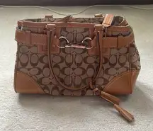 Coach Carryall Hampton Signature Logo handbag