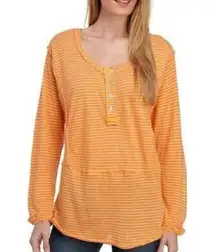 Hong Kong Henley Striped Blouse