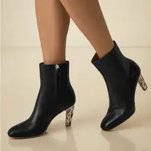 Reiss Sophia Leather Ankle Boots Size 9‎