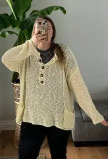 XL  Buckle sweater top