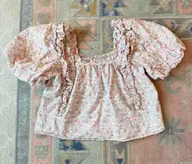 English Factory Top Puff Sleeve Pink