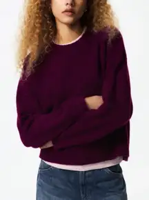 Uniqlo Souffle Yarn Sweater Crewneck Sz XL