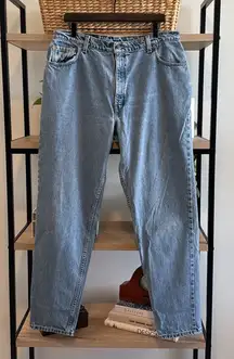 Levi's 1997 Vintage 551 Relaxed Fit Tapered Leg Cotton Jeans, 18 Long