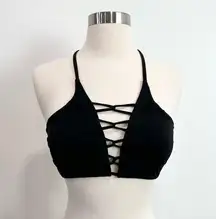 Athleta Synthetic Aqualuxe Loop Bikini Top Black XS