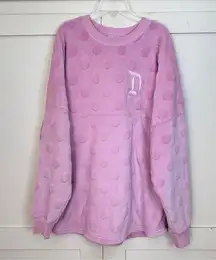 Disneyland Spirit Jersey Fuzzy Velour Piglet Pink Large