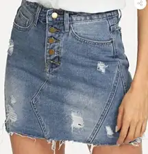 Free People Button Up Skirt Sz 29 Academia Mini School Girl Western Sexy