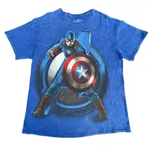 Marvel Captain America Avengers Blue Unisex T-shirt