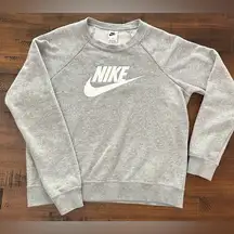 Nike Gray Sweatshirt Womens Pullover Size Medium EUC