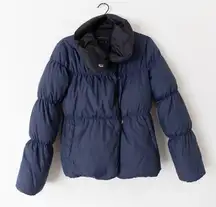 BCBGMaxAzria Navy Puffer Down Coat Size XXS