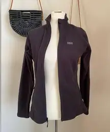 Helly Hansen Black Fleece Zip Sweater Jacket, Size Medium