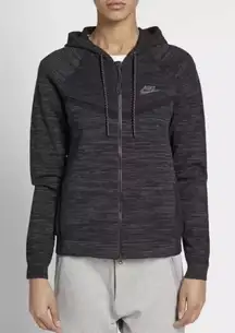 Nike Women Tech Knit Windrunner Zip Up Running‎ Lounge Sweater Jacket Sz Medium