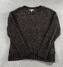 Seven7 Sweater Women Large Soft Knit Crew Neck Pullover Minimalist Academia