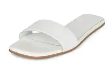 Jeffrey Campbell Vellum Sandal in White 9 Womens Leather flat slides