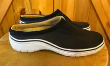 KEDS Clean Mule Clogs Slip-on Black Nylon Canvas Sneakers Comfort Shoes 6