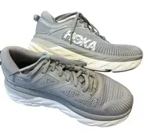 Hoka Bondi 7 Women's Running Shoes Gray Size 6 Athletic Sneakers