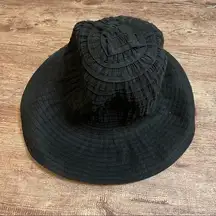 Black Sunhat Foldable One Size