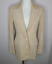 Vintage‎ Valentino Boutique Corduroy  Blazer Jacket Size 8 Made in France