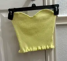Yellow American Threads Tube Top
