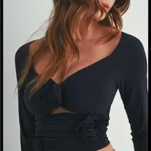 Elegant Black Women's Top