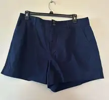 Womens A New Day Navy Khaki Shorts Size 17 NWOT