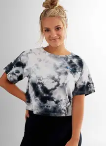 Champion Big Sky Tie Dye Cropped Tee Size Small