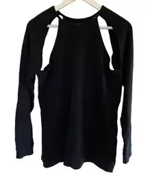 By Corpus La Ca Medium Black long sleeve sweater cut out shoulder