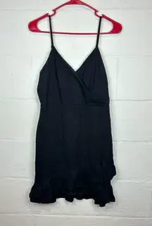 Lulus Woman’s Black Classic Formal Sphaghetti Strapped Mini Dress Size Large