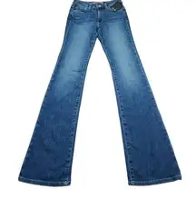 Joe's Jeans High Rise Curvy Bootcut Jeans Medium Wash Blue Stretch Size 24 Y2K