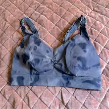 Joylab tie dye brown sports bra