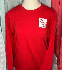 Source Unknown Red Holiday Long Sleeve Tee