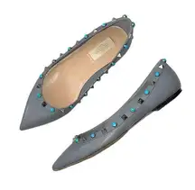 Valentino Garavani Rockstud Ballet Flat size 37 Grey